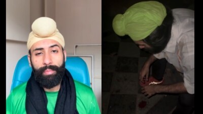 Param Sahib Singh alleged that he was physically attacked in Delhi’s Connaught Place. (Instagram/@parambanana)