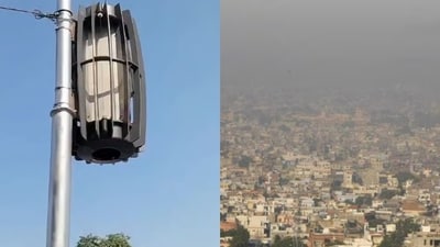 The alleged air purifier and a picture of Jaipur from 2016 used for representative purposes The alleged air purifier and a picture of Jaipur from 2016 used for representative purposes
