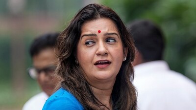 Shiv Sena (UBT) MP Priyanka Chaturvedi during the Monsoon session of Parliament (PTI) Shiv Sena (UBT) MP Priyanka Chaturvedi during the Monsoon session of Parliament (PTI)