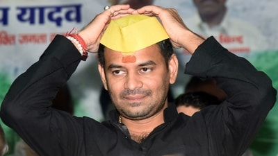 Janshakti Janta Dal chief Tej Pratap Yadav loses from Mahua, finishes third after securing 35703 votes. (ANI Photo) (Pappi Sharma) Janshakti Janta Dal chief Tej Pratap Yadav loses from Mahua, finishes third after securing 35703 votes. (ANI Photo) (Pappi Sharma)