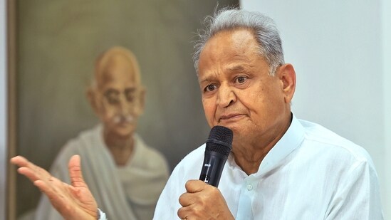 Ashok Gehlot claimed that cash transfers continued to take place even during the election campaigns (PTI)