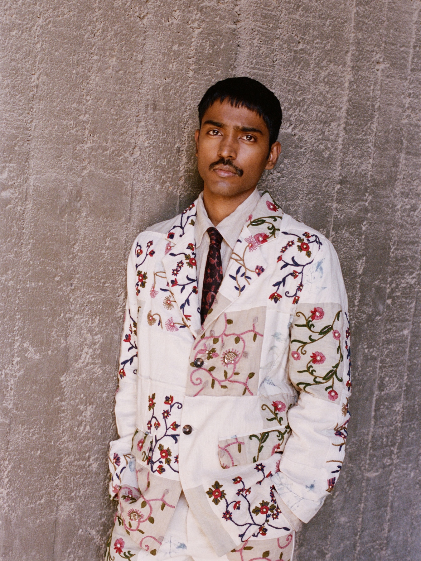 A blazer featuring chintz patchwork from the Amdavad collection launched earlier this year. (Jeremy Everett) A blazer featuring chintz patchwork from the Amdavad collection launched earlier this year. (Jeremy Everett)