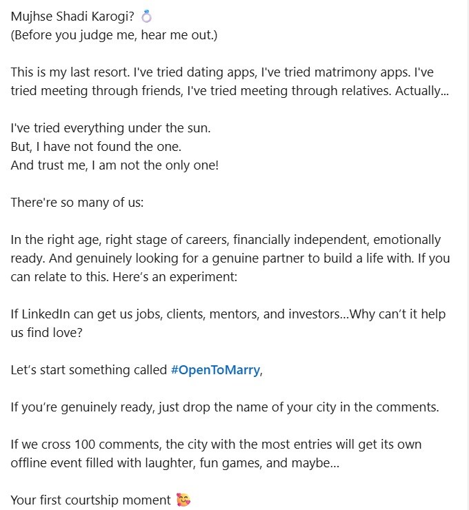 Shubham Gune's post on LinkedIn Shubham Gune's post on LinkedIn