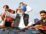 AAP on Friday retained Tarn Taran assembly seat, with its candidate Harmeet Singh Sandhu defeating Sukhwinder Kaur Randhawa (HT Photo)