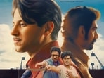 Kaantha worldwide box office collection day 1: Dulquer Salmaan, Rana Daggubati and Samuthirakani in a still from the film. Kaantha worldwide box office collection day 1: Dulquer Salmaan, Rana Daggubati and Samuthirakani in a still from the film.