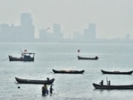 On Saturday, overall AQI in the city stood at 155, falling under the ‘moderate’ category. (Bhushan Koyande/HT Photo) On Saturday, overall AQI in the city stood at 155, falling under the ‘moderate’ category. (Bhushan Koyande/HT Photo)