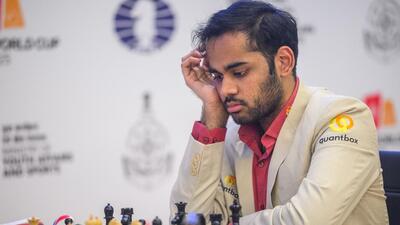 Arjun Erigaisi at the Chess World Cup. (Michal Walusza) Arjun Erigaisi at the Chess World Cup. (Michal Walusza)