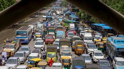 Bengaluru sees nearly 3,000 new vehicles registered every day. (PTI) Bengaluru sees nearly 3,000 new vehicles registered every day. (PTI)