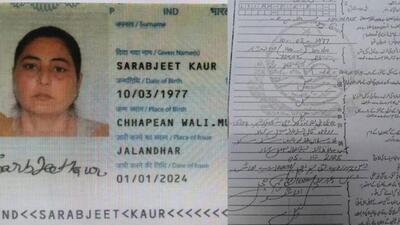 Sarabjit Kaur’s passport and the ‘nikah nama’ that was widely shared on social media on November 14, a day after she was reported missing when she failed to return from Pakistan with the Sikh jatha. (HT Photo) Sarabjit Kaur’s passport and the ‘nikah nama’ that was widely shared on social media on November 14, a day after she was reported missing when she failed to return from Pakistan with the Sikh jatha. (HT Photo)