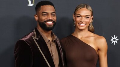 Darius Slayton of the New York Giants proposed to Anna Hall, a world champion heptathlete, at their meeting spot. (annaa.hall/Instagram) Darius Slayton of the New York Giants proposed to Anna Hall, a world champion heptathlete, at their meeting spot. (annaa.hall/Instagram)