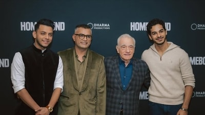 Homebound’s screening in New York featured Martin Scorsese and the cast of the film. Homebound’s screening in New York featured Martin Scorsese and the cast of the film.