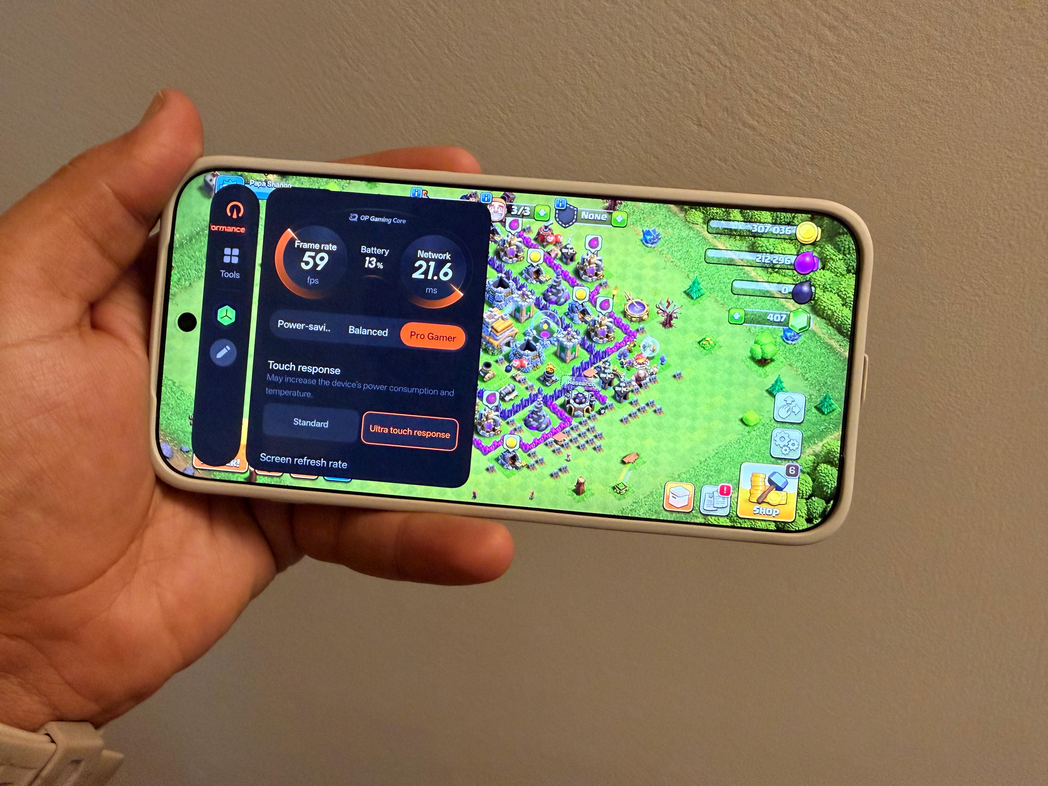 I spent a good time plating Clash of Clans on the OnePlus 15. (Ayushmann Chawla)