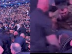Crowd brawl at UFC 322.