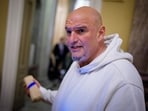 Senator John Fetterman was transported to a hospital in Pittsburgh after he fell. Senator John Fetterman was transported to a hospital in Pittsburgh after he fell.