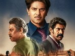 Kaantha box office collection day 3: Samuthirakani, Dulquer Salmaan and Rana Daggubati in a still from the film. Kaantha box office collection day 3: Samuthirakani, Dulquer Salmaan and Rana Daggubati in a still from the film.