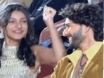 Mahesh Babu can't stop smiling as daughter Sitara cheers for her.