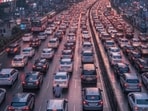 Bengaluru traffic: To manage the heavy traffic on Begur roads, several road restrictions will be in place. (Representational image\ Google Gemini-AI) Bengaluru traffic: To manage the heavy traffic on Begur roads, several road restrictions will be in place. (Representational image\ Google Gemini-AI)
