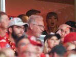 Taylor Swift looks on during the second quarter in the game between the Kansas City Chiefs and the Detroit Lions at Arrowhead Stadium on October 12, 2025 in Kansas City, Missouri.. Taylor Swift looks on during the second quarter in the game between the Kansas City Chiefs and the Detroit Lions at Arrowhead Stadium on October 12, 2025 in Kansas City, Missouri..