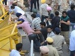 This is the third time in the last fortnight that the varsity has been seen succumbing to pressure from the agitators. (HT File) This is the third time in the last fortnight that the varsity has been seen succumbing to pressure from the agitators. (HT File)