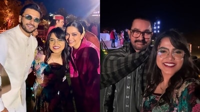 Ranveer Singh, Deepika Padukone and Aamir Khan enjoys a musical evening in Gujarat. Ranveer Singh, Deepika Padukone and Aamir Khan enjoys a musical evening in Gujarat.
