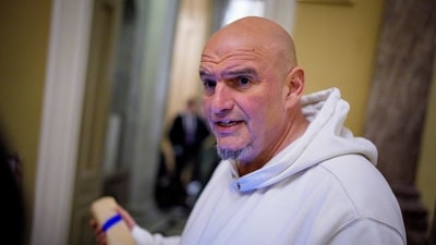 Senator John Fetterman was transported to a hospital in Pittsburgh after he fell. (Getty Images via AFP) Senator John Fetterman was transported to a hospital in Pittsburgh after he fell. (Getty Images via AFP)