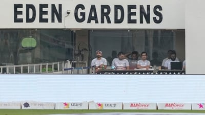 The Eden Gardens pitch comes under fire. (PTI)