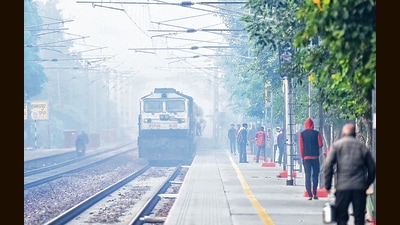 Platform construction is 95% complete, the second foot-over bridge is 90% complete, and all lifts and escalators have been installed. (HT) Platform construction is 95% complete, the second foot-over bridge is 90% complete, and all lifts and escalators have been installed. (HT)