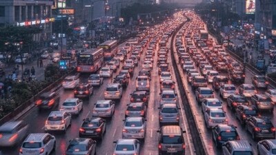 Bengaluru traffic: To manage the heavy traffic on Begur roads, several road restrictions will be in place. (Representational image\ Google Gemini-AI)