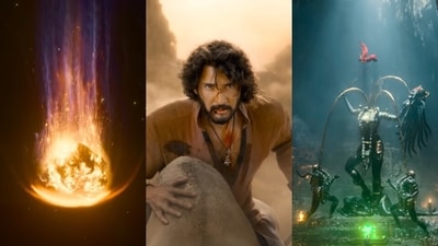 Mahesh Babu plays Rudhra in SS Rajamouli's Varanasi, the glimpse of which was released on Saturday. Mahesh Babu plays Rudhra in SS Rajamouli's Varanasi, the glimpse of which was released on Saturday.