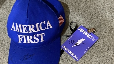 Several people got onto the ‘America First’ hat trend as well, swapping the MAGA hats for ones with ‘America First’ written across it. (X/@groypergreen07) Several people got onto the ‘America First’ hat trend as well, swapping the MAGA hats for ones with ‘America First’ written across it. (X/@groypergreen07)
