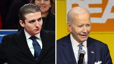 Barron Trump's secret message to Biden at dad Donald's inauguration revealed (Photo by ANGELA WEISS / AFP, AP Photo/Rebecca S. Gratz)