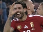 Dominik Szoboszlai made a clown-like gesture towards Irish fans.