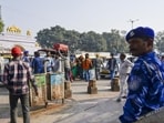 Enhanced security at crowded areas in the city, days after the blast. (RAJ K RAJ /HT PHOTO) Enhanced security at crowded areas in the city, days after the blast. (RAJ K RAJ /HT PHOTO)