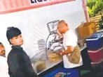 Screengrab from the viral video shows liquor bottles at the counter. (pic/x) Screengrab from the viral video shows liquor bottles at the counter. (pic/x)