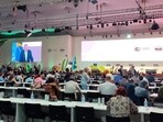 The opening of high-level plenary at UN climate conference (COP30) in Belem, Brazil on Monday. (Jayashree Nandi/HT) The opening of high-level plenary at UN climate conference (COP30) in Belem, Brazil on Monday. (Jayashree Nandi/HT)