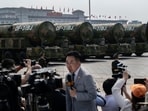 China showed off nuclear-capable ballistic missiles during a September military parade in Beijing.