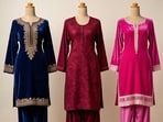 Velvet kurta sets Velvet kurta sets