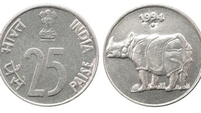 The 25 paise coin is longer in circulation. (Shutterstock) The 25 paise coin is longer in circulation. (Shutterstock)