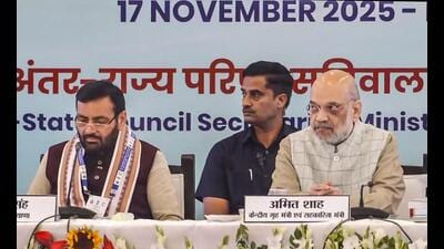 Haryana chief minister Nayab Singh Saini at the Northern Zonal Council meeting in Faridabad on Monday (X) Haryana chief minister Nayab Singh Saini at the Northern Zonal Council meeting in Faridabad on Monday (X)