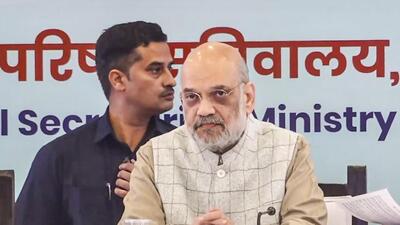 Home minister Amit Shah at the Northern Zonal Council meeting. (PTI) Home minister Amit Shah at the Northern Zonal Council meeting. (PTI)