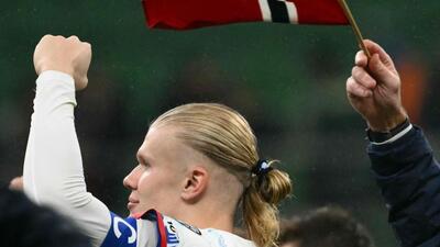 Norway's captain Erling Braut Haaland celebrates Norway’s first World Cup for the first time since 1998. (AFP) Norway's captain Erling Braut Haaland celebrates Norway’s first World Cup for the first time since 1998. (AFP)