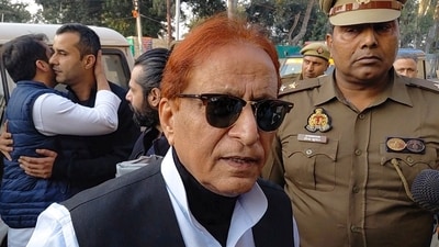 Samajwadi Party leader Azam Khan being brought to a prison after he was convicted and sentenced to jail up to seven years by a special MP/MLA court in a 2019 case. (PTI) Samajwadi Party leader Azam Khan being brought to a prison after he was convicted and sentenced to jail up to seven years by a special MP/MLA court in a 2019 case. (PTI)