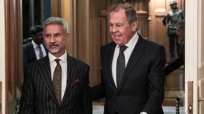 Russian Foreign Minister Sergei Lavrov and his Indian counterpart S Jaishankar (via REUTERS FILE PHOTO) Russian Foreign Minister Sergei Lavrov and his Indian counterpart S Jaishankar (via REUTERS FILE PHOTO)