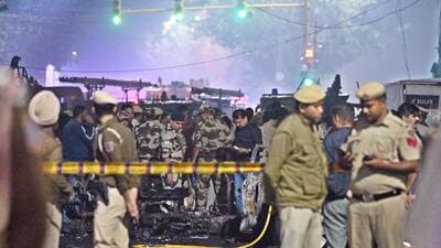 The explosion site on November 10. (Sanjeev Verma/HT Photo) The explosion site on November 10. (Sanjeev Verma/HT Photo)