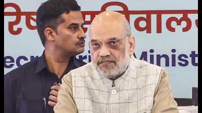 Union home minister Amit Shah at the 32nd Northern Zonal Council meeting in Faridabad on Monday. (PTI) Union home minister Amit Shah at the 32nd Northern Zonal Council meeting in Faridabad on Monday. (PTI)