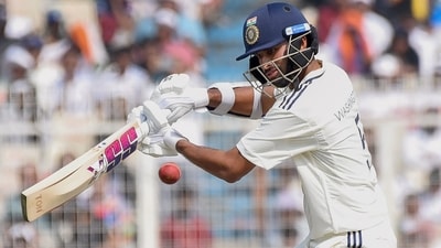 Washington Sundar batted at number in the first Test against South Africa. (ANI) Washington Sundar batted at number in the first Test against South Africa. (ANI)