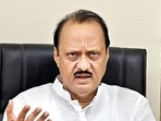 Ajit Pawar speaking at Vidhan Bhavan, in Mumbai. (Photo by Anshuman Poyrekar/ Hindustan Times) Ajit Pawar speaking at Vidhan Bhavan, in Mumbai. (Photo by Anshuman Poyrekar/ Hindustan Times)