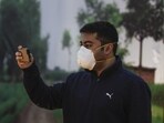 Specialists recommend N95 masks and HEPA purifiers instead, noting wearable devices fail in moving, outdoor air. (HT Archive) Specialists recommend N95 masks and HEPA purifiers instead, noting wearable devices fail in moving, outdoor air. (HT Archive)
