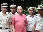 Swami Chaitanyananda Saraswati in Delhi Police custody towards September-end. (HT)