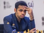World No.6 Arjun Erigaisi drew with GM Wei Yi in the quarter-final at the FIDE Chess World Cup in Goa. (Michal Walusza/FIDE)